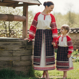 Рубаха женская Покосная, лен